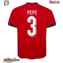 Camiseta Portugal Pepe #3 Primera Equipación Eurocopa 2024 manga corta